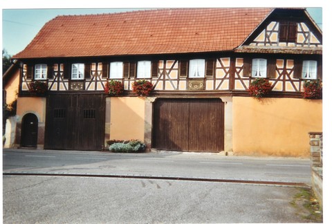 Maison alsacienne à Berstett en Alsace à côté de Strasbourg
